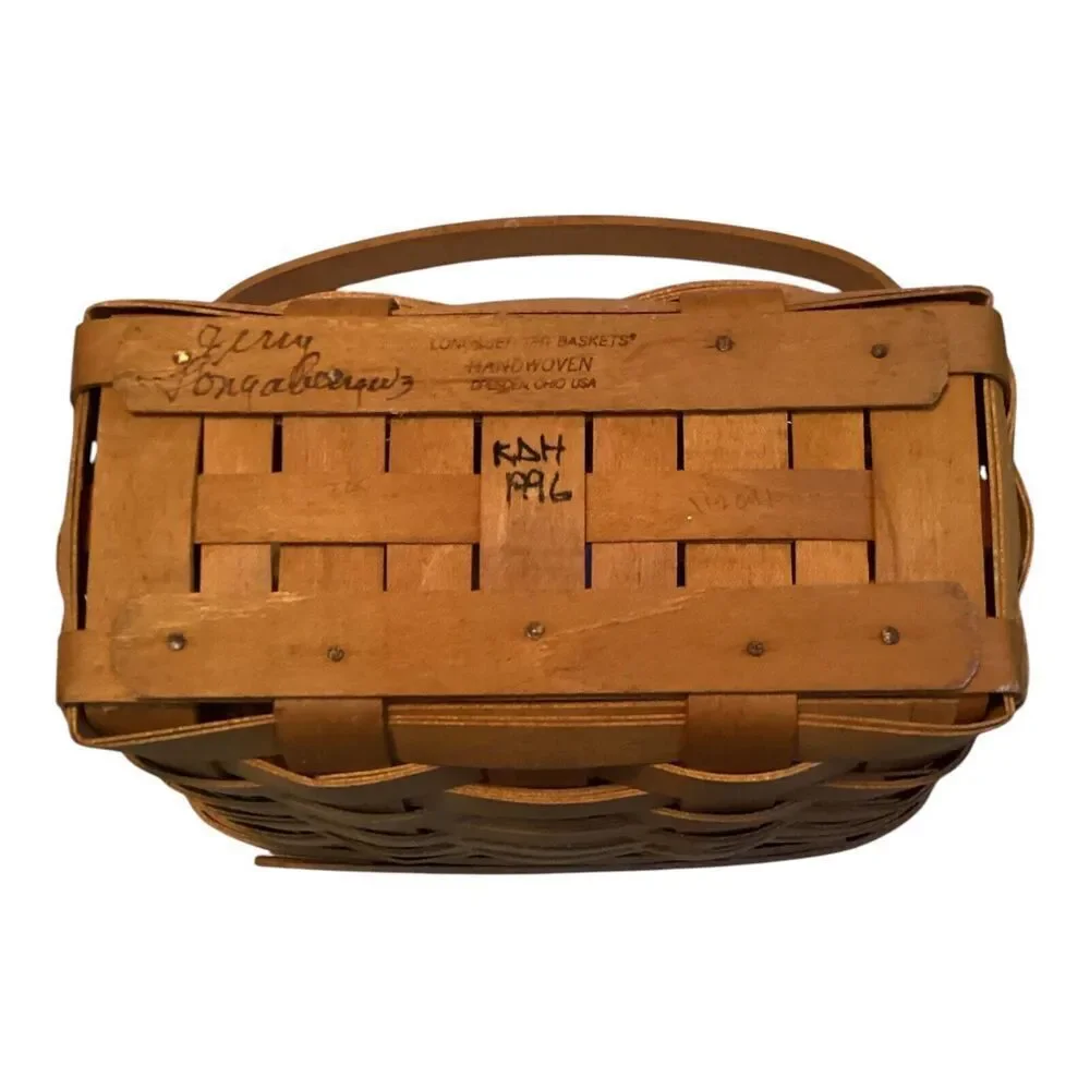 Longaberger Dresden Tour Basket II 1996 Edition Movable Handle and Plastic Liner